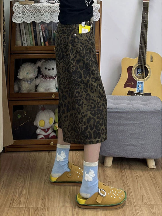 sd0003 レオパードワイドレッグショーツ