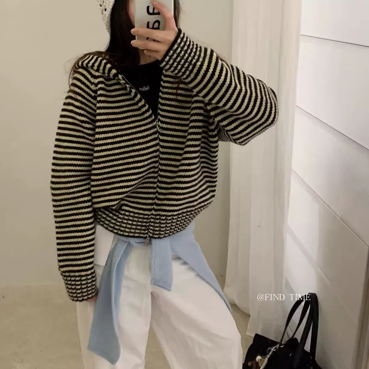 カラフルボーダーニットフーディー sd20250077