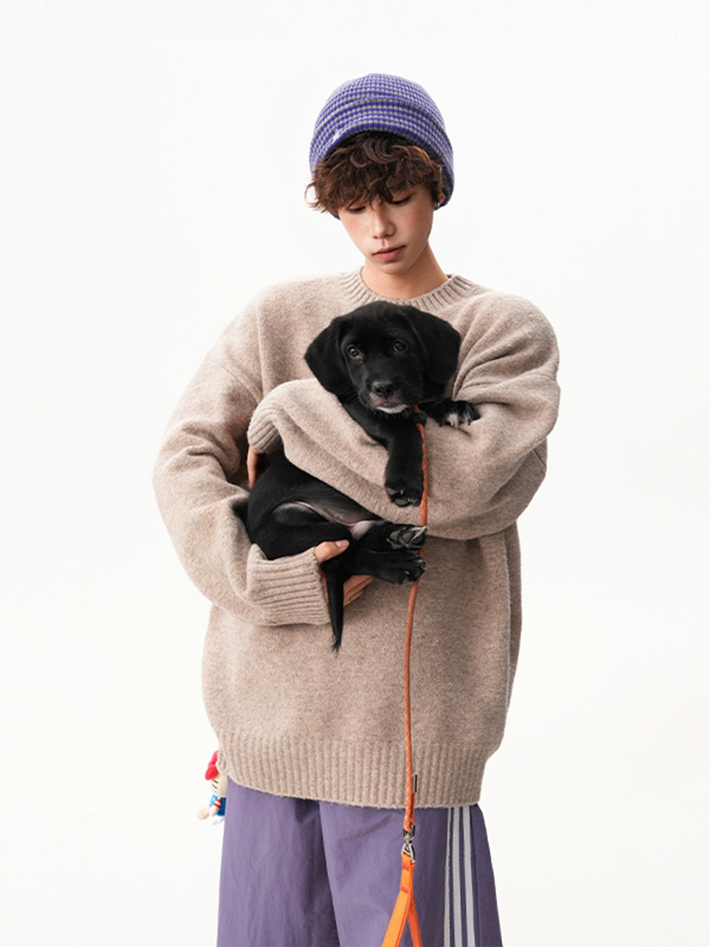 sd0056 シンプルクルーネックニット