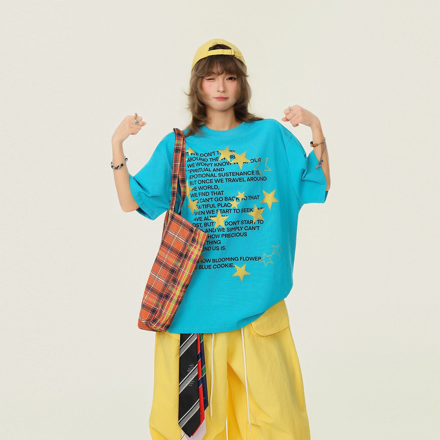 カラーブロックスタープリントT sd20260007