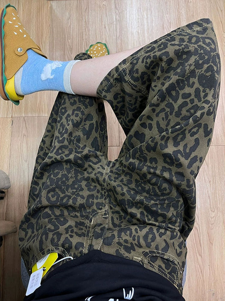 sd0003 レオパードワイドレッグショーツ