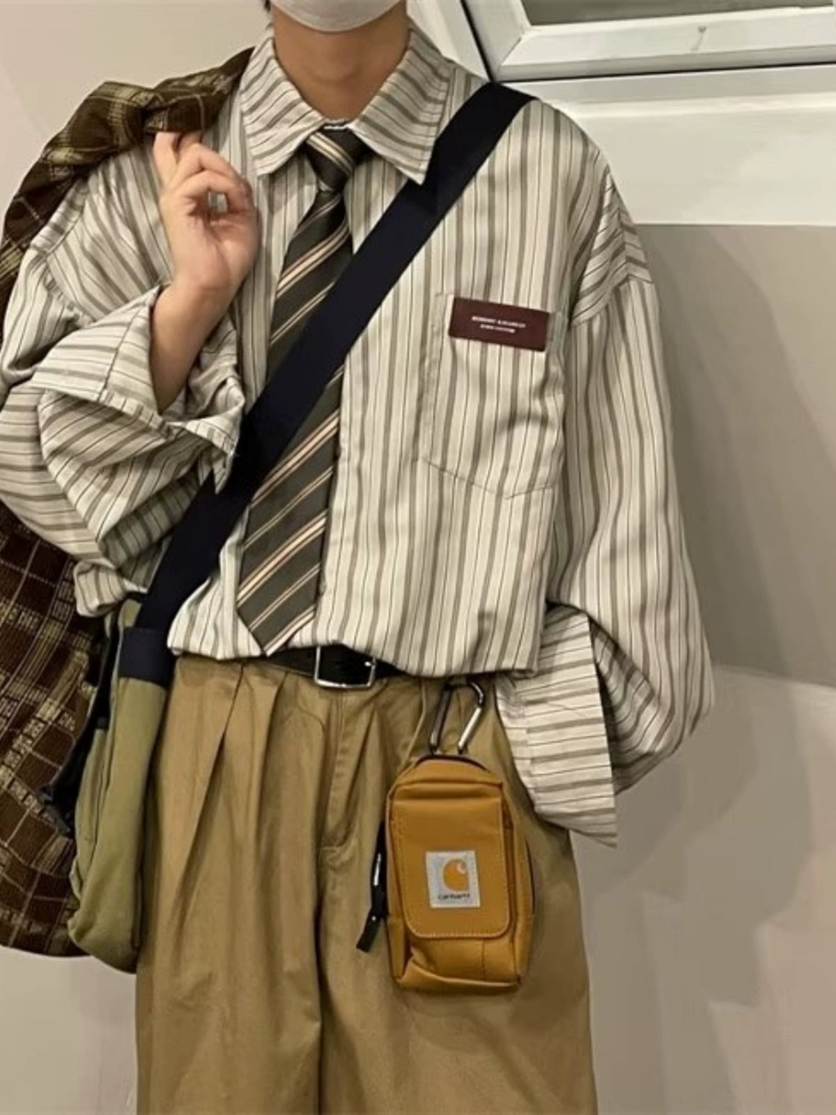 sd0028 オータム長袖ストライプシャツ