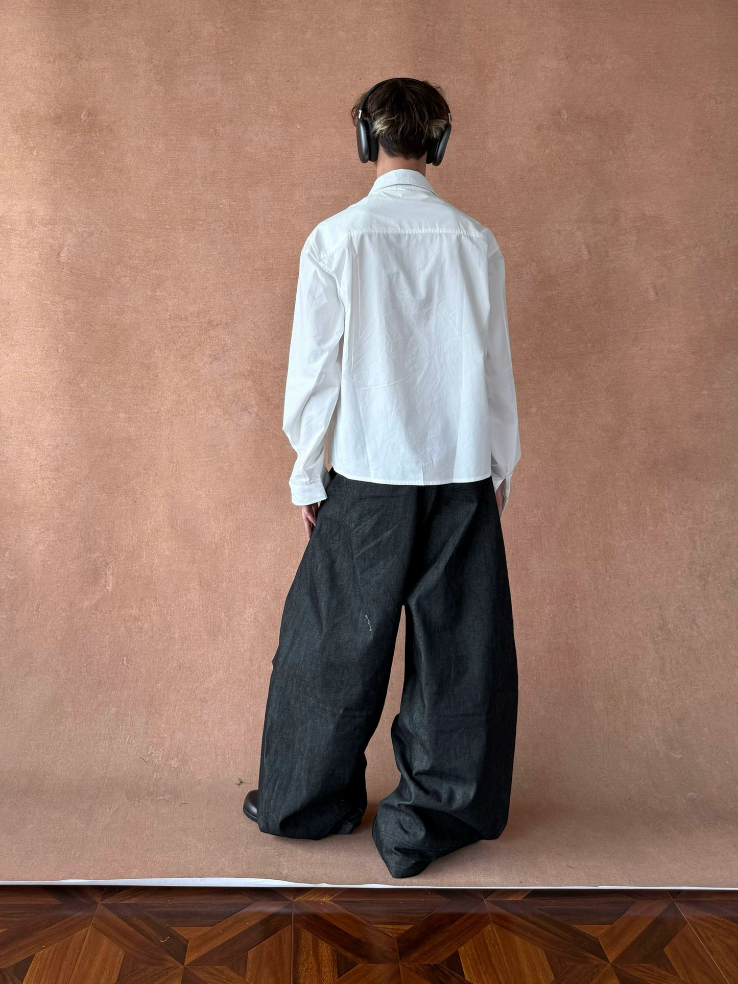 sd0026 レトロピュアコットンホワイトシャツ