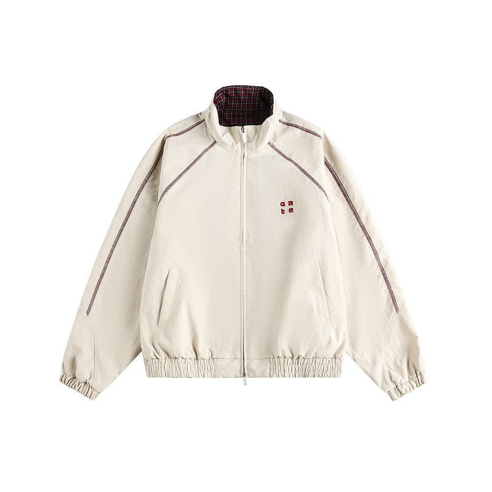 チェック柄ラベルジャケット sd20250073