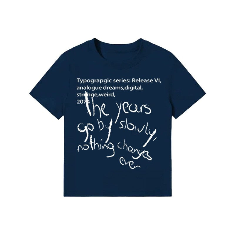 スリムフィットレタリングTシャツ sd20260006