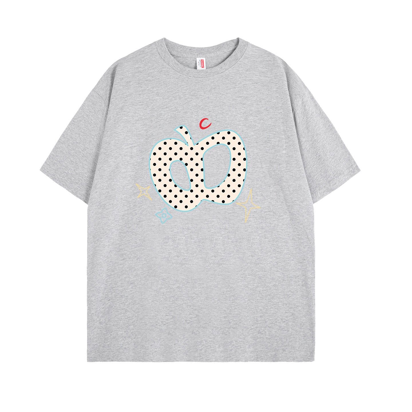 水玉リンゴ柄半袖T sd20260009