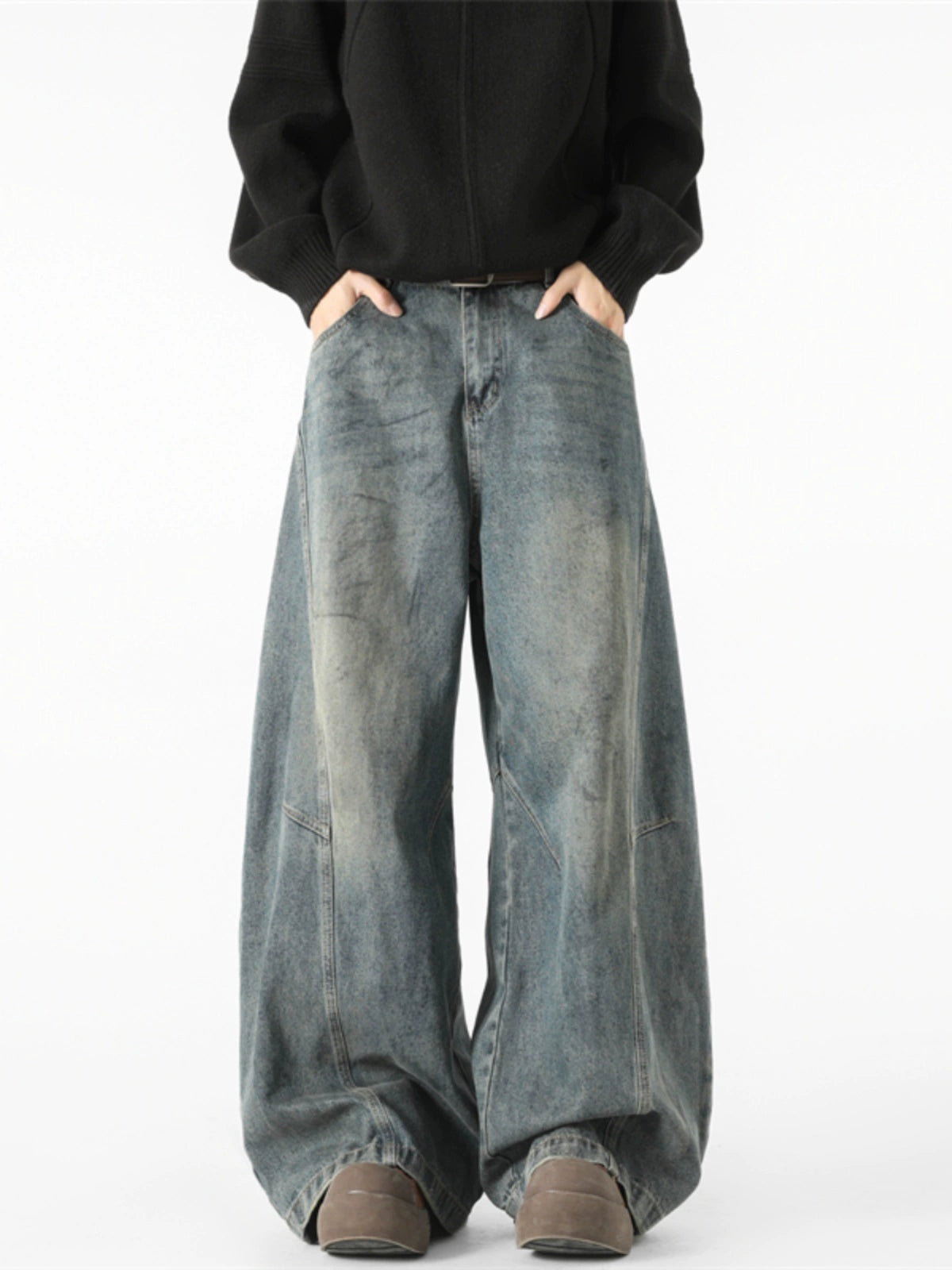 sd0013 ワイドレッグデニムパンツ