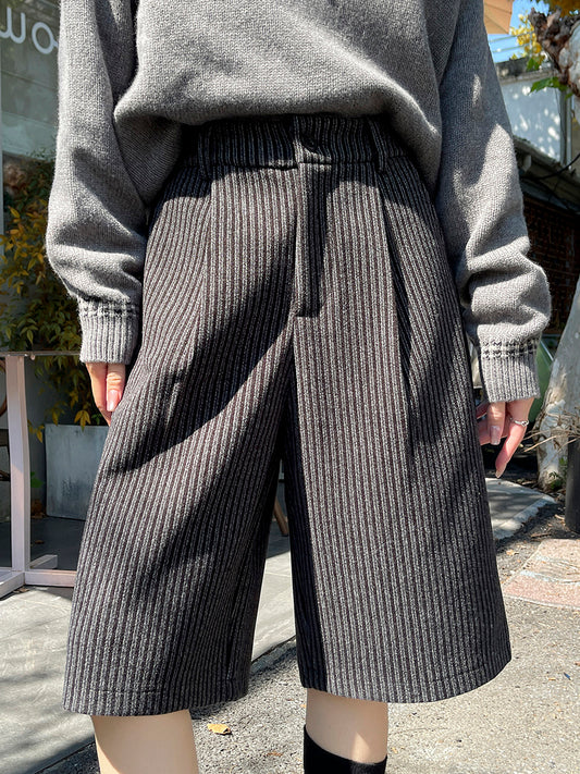 ストライプウールショーツ sd20250085