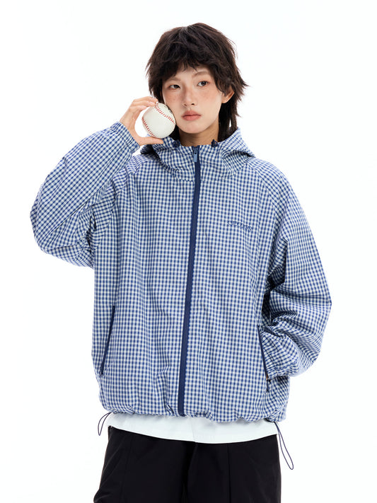 ブルーチェックジャケット sd20250088