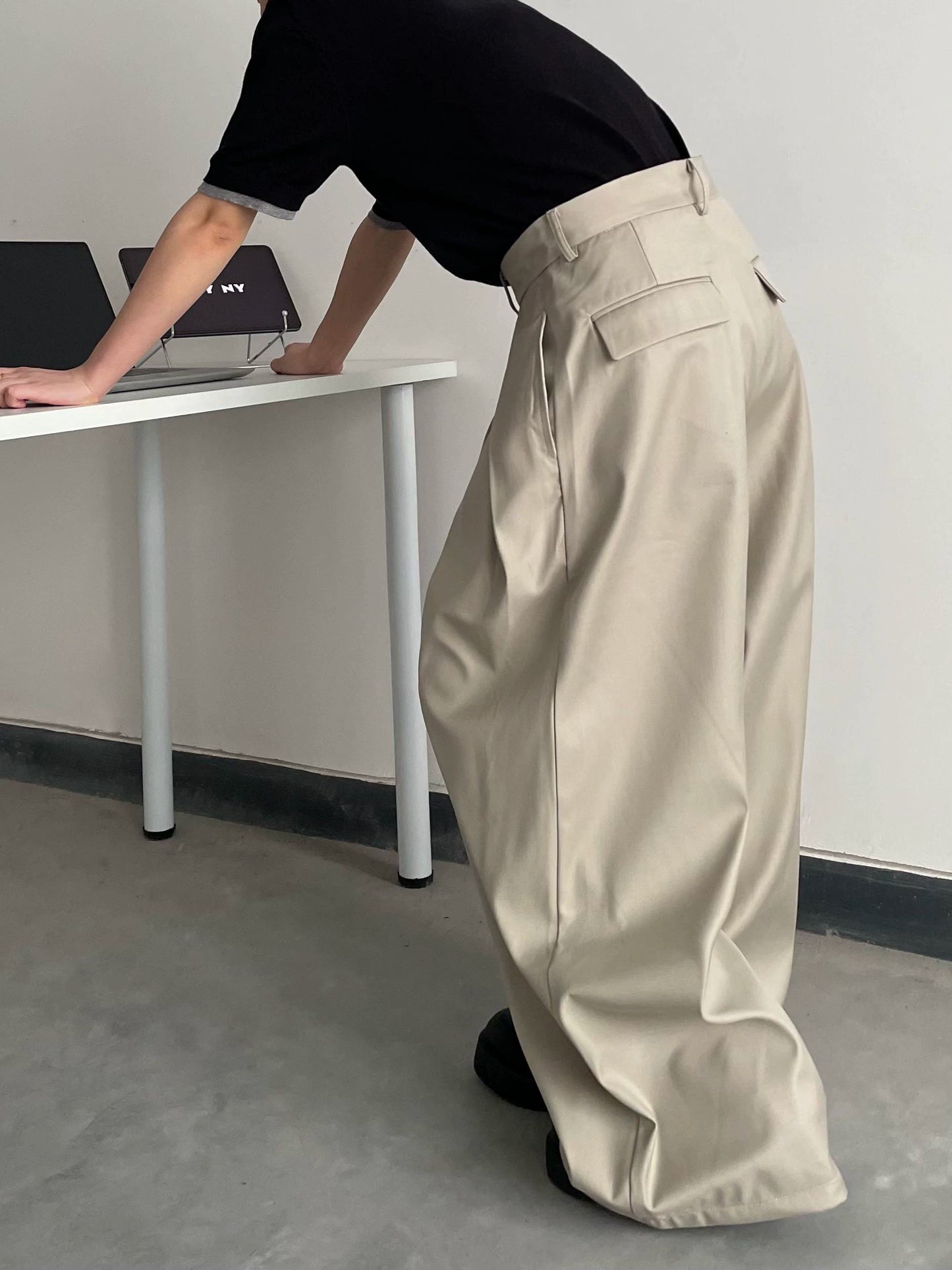 sd0012 レトロワイドレッグパンツ