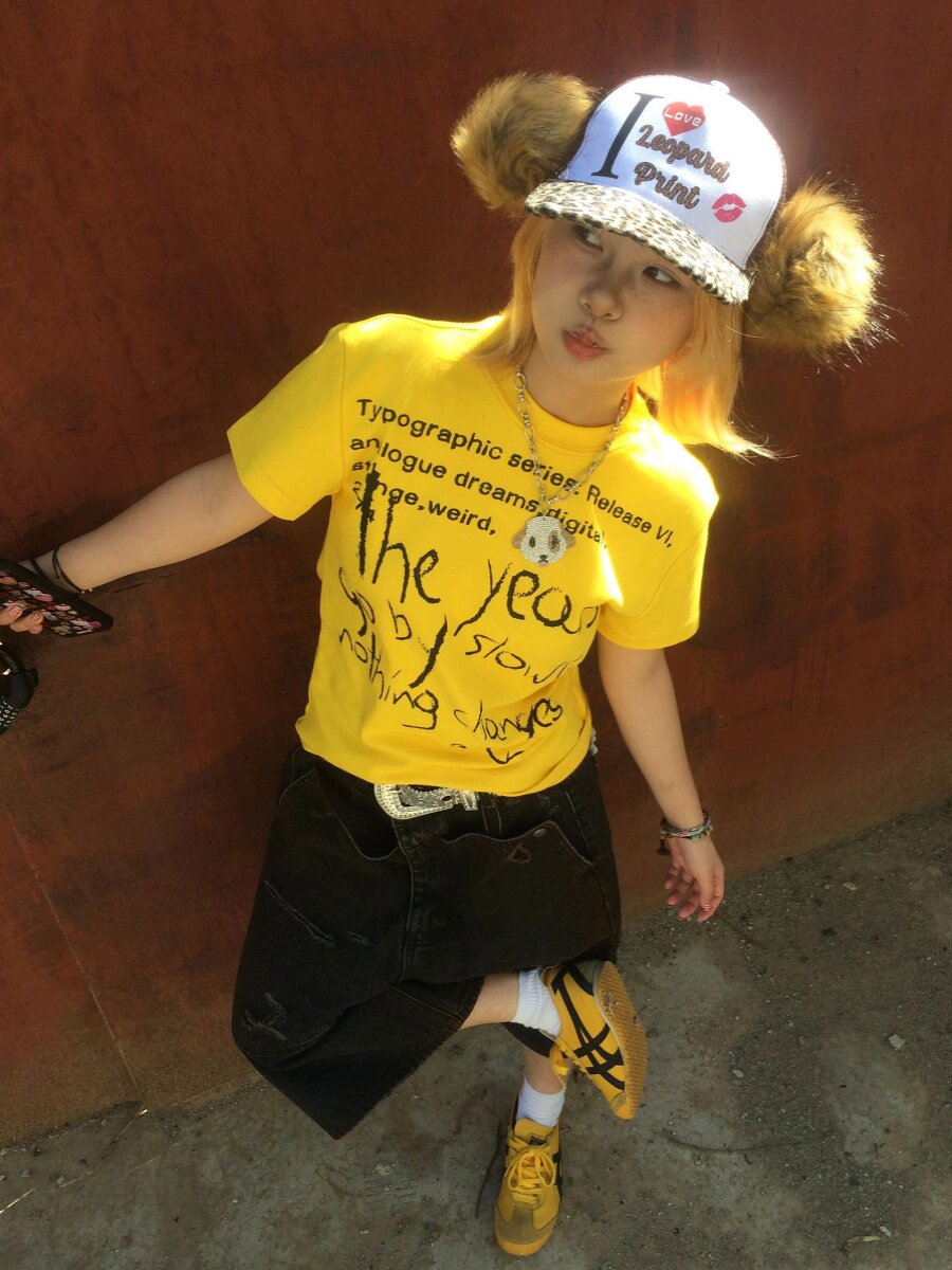 スリムフィットレタリングTシャツ sd20260006