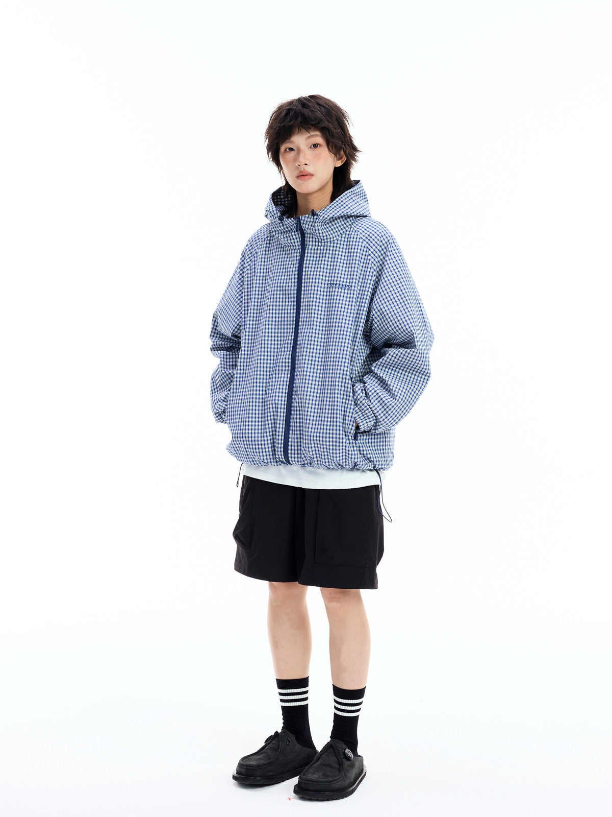 ブルーチェックジャケット sd20250088