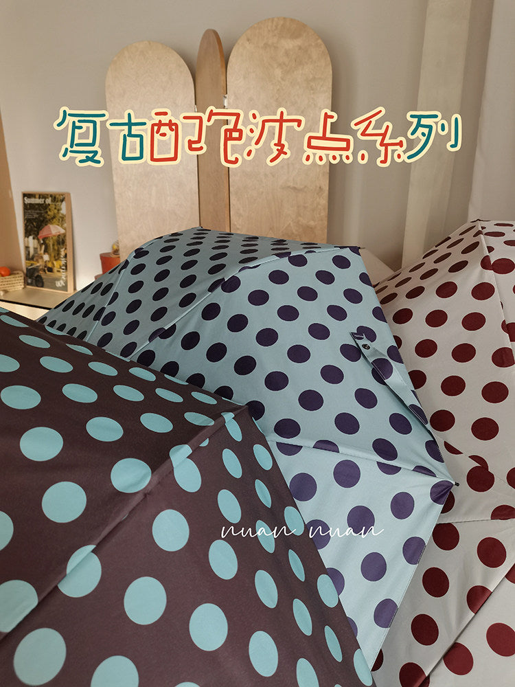 sd20260001 晴雨兼用ドット柄折り畳み傘