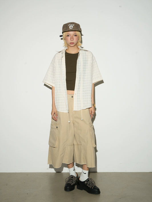 イレギュラーローエッジルーズショーツ