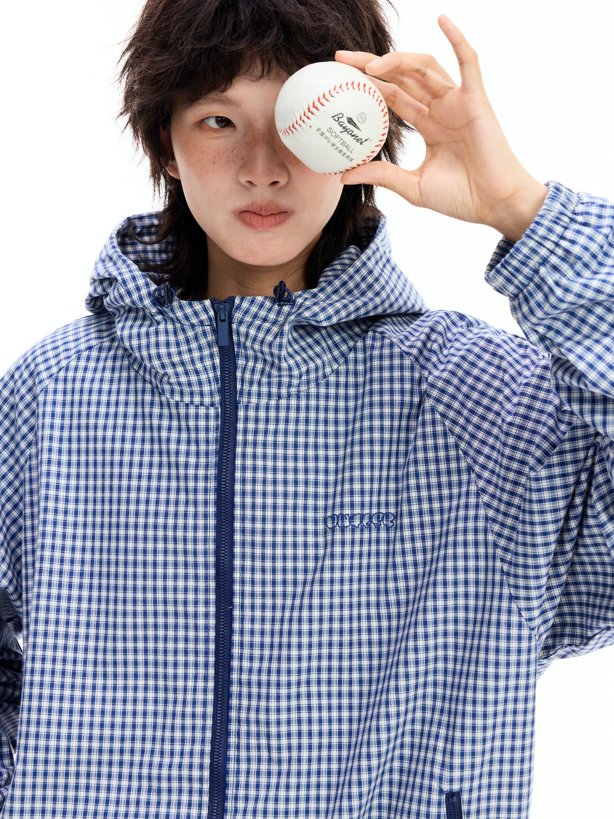 ブルーチェックジャケット sd20250088