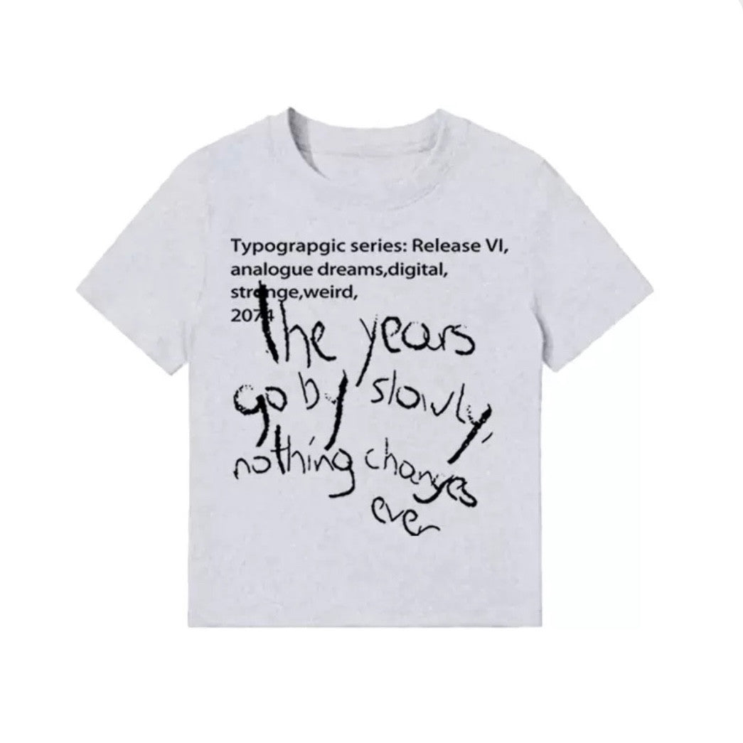 スリムフィットレタリングTシャツ sd20260006