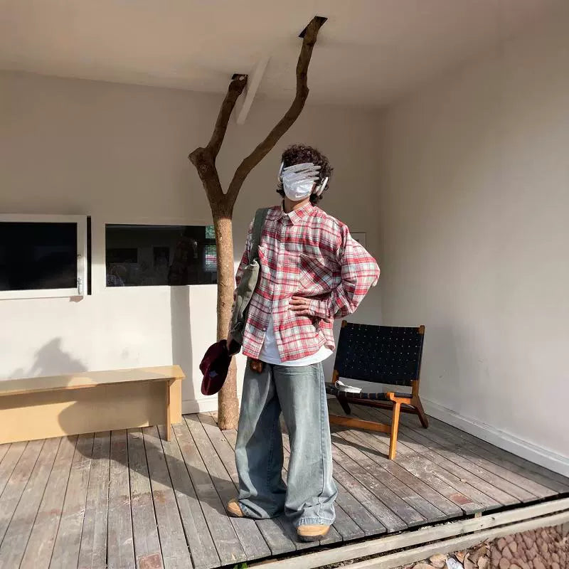 sd0041 アメリカンレトロチェックシャツ