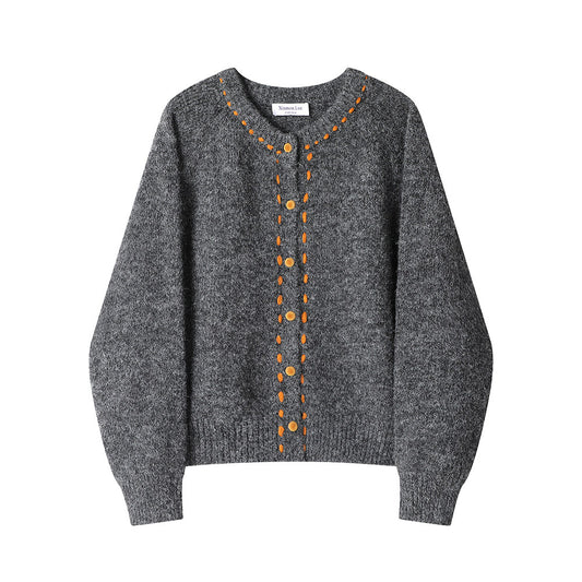 ドットラインソフトニットカーディガン sd20250075