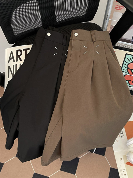 ワイドレッグドレープミドル丈パンツ　sd20250095