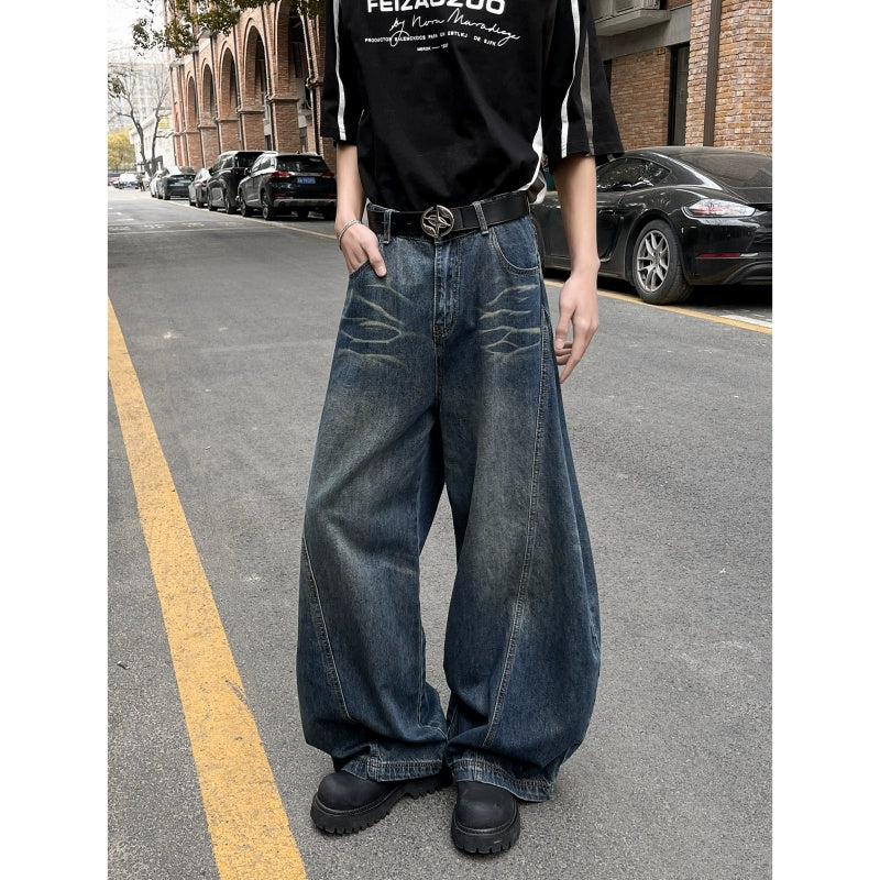 sd0019 ウォッシュワイドデニムパンツ