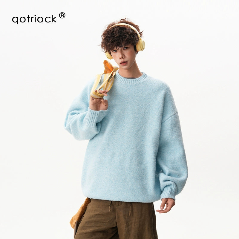 sd0056 シンプルクルーネックニット