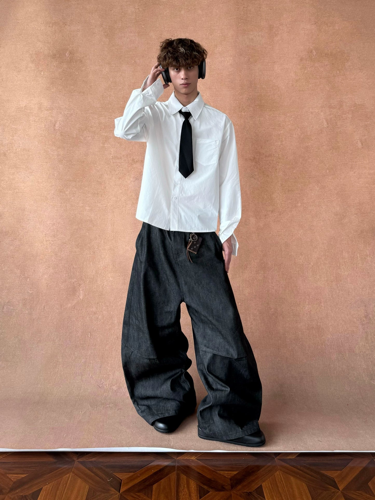 sd0026 レトロピュアコットンホワイトシャツ