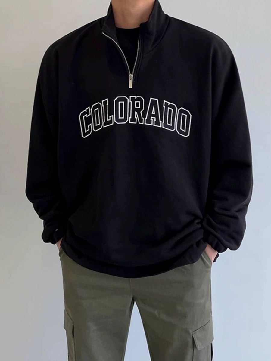 sd0042 ハーフジップスウェット