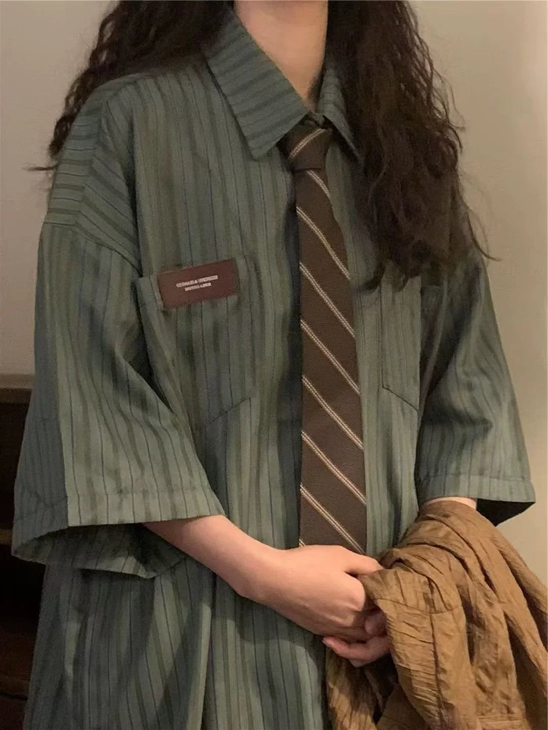 sd0028 オータム長袖ストライプシャツ